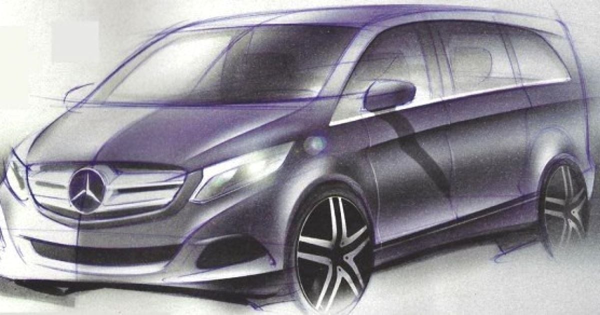 Немцы опубликовали первые рисунки обновившегося Mercedes-Benz Viano