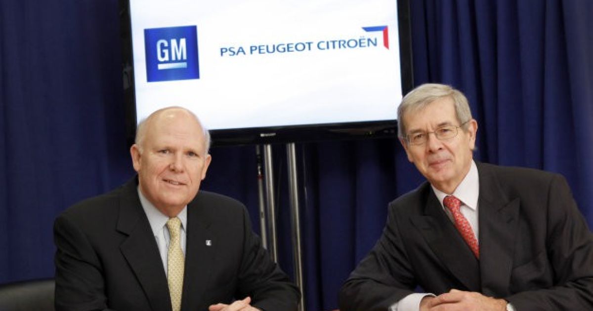 GM продал свою долю в PSA Peugeot Citroen