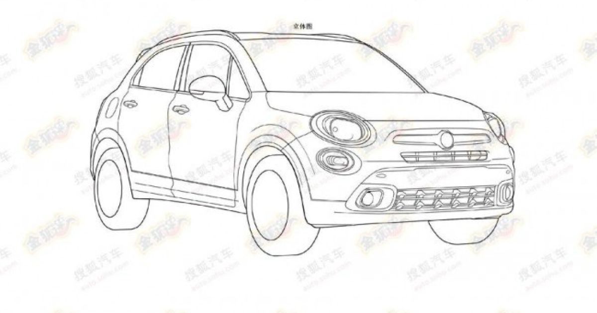 В Сети появились патентные изображения нового Fiat 500X