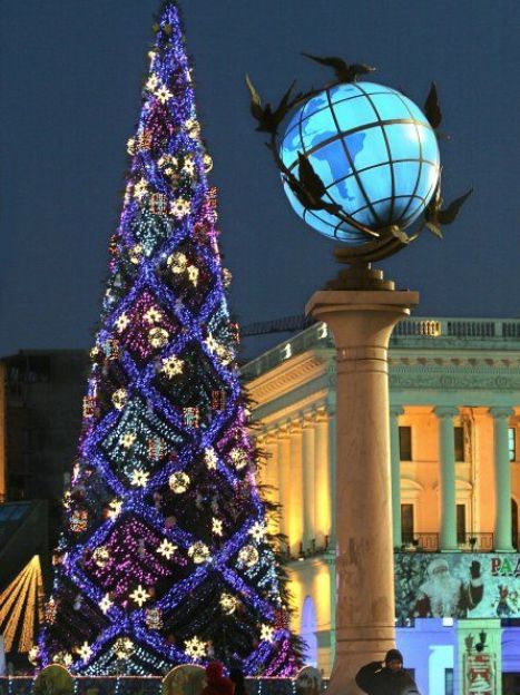 фото: Синица Александр/ Киев. Новогодняя елка 2006 / © УНІАН