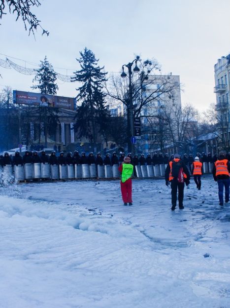 Журналисты на Грушевского провели акцию "Не стреляйте в журналистов" / © 