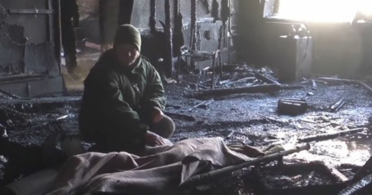 Боевики показали видео с обгоревшего кабинета, где ликвидирован "Гиви"