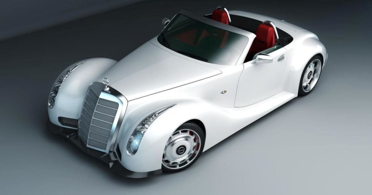 На базе суперкара Mercedes SLS AMG построят ретро-кар