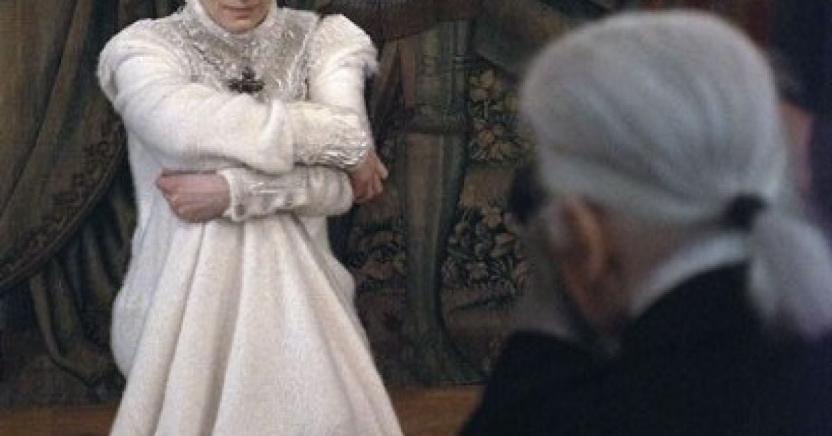 Тильда Суинтон в объективе Карла Лагерфельда