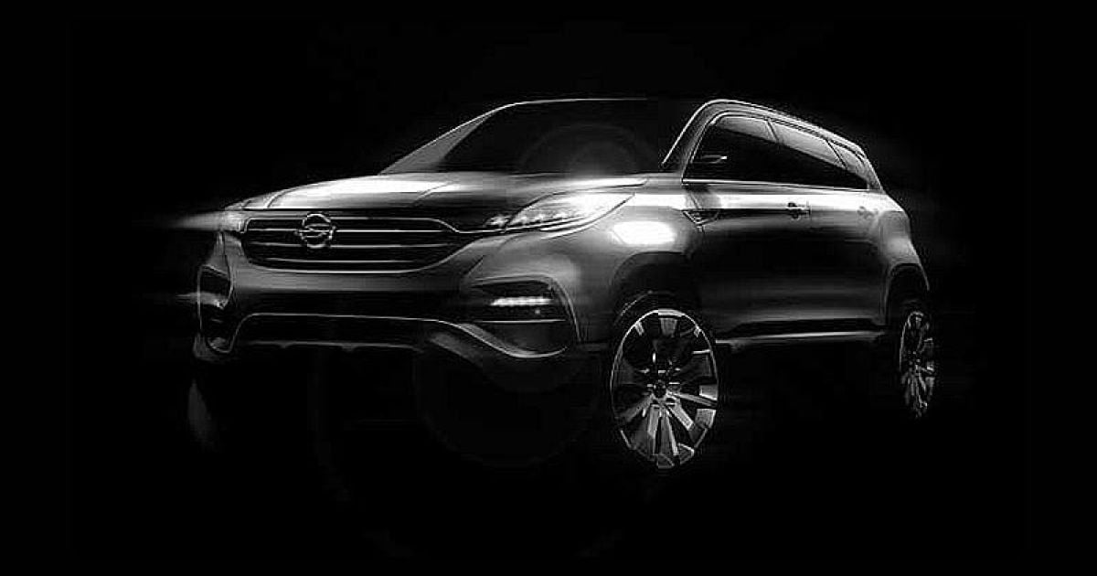SsangYong показал тизер нового кроссовера