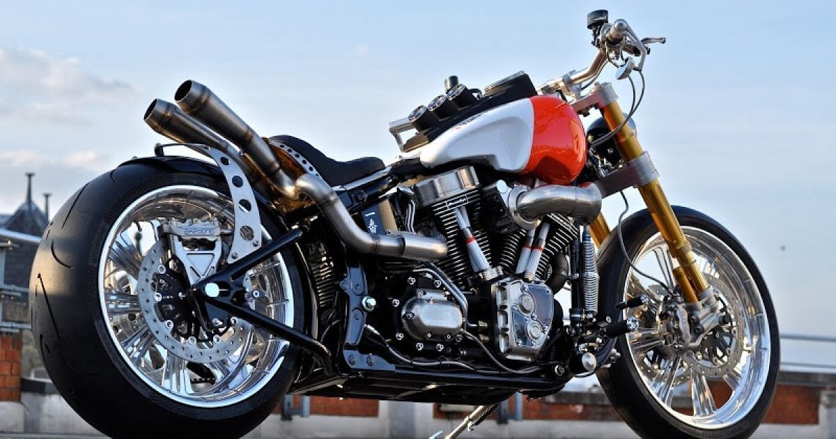 Британец переделал Harley-Davidson в гоночный болид