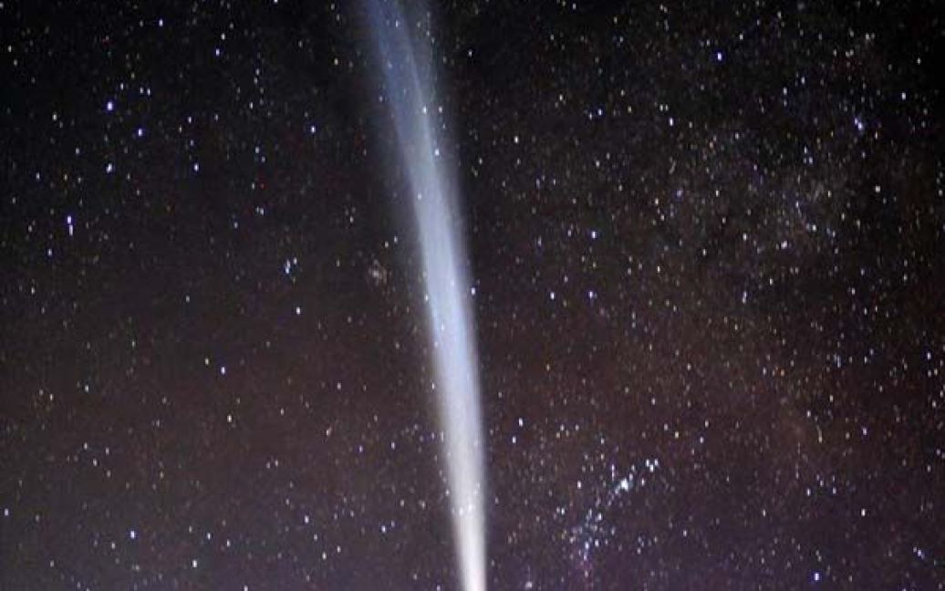 Комета Лавджоя / © André Kuipers/ESA/NASA