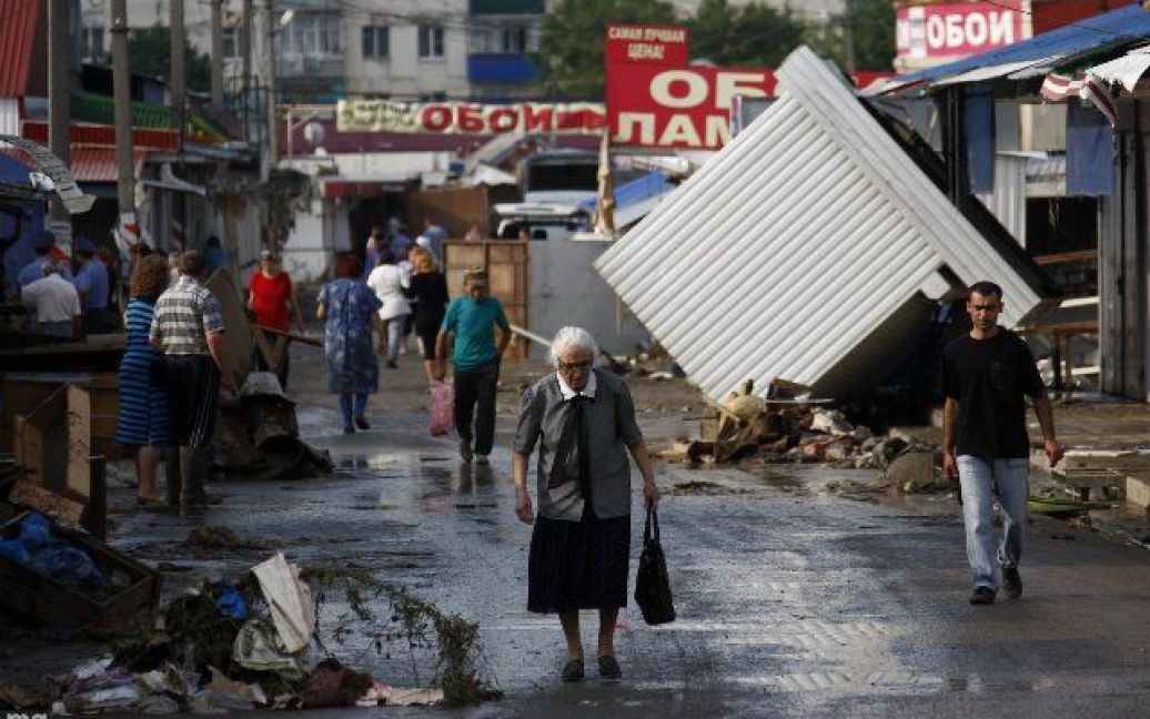 Наслідки руйнівної повені в Кримську / © yuga.ru