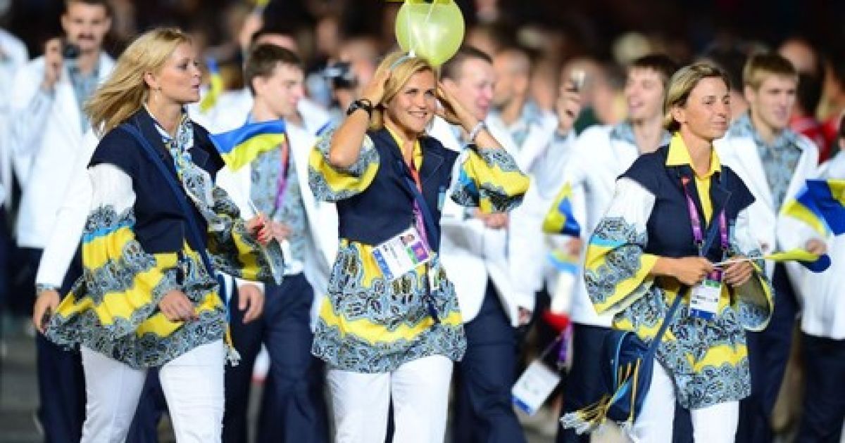 Вихід нашої збірної на олімпійському стадіоні в день відкриття Ігор-2012 / © НОК України