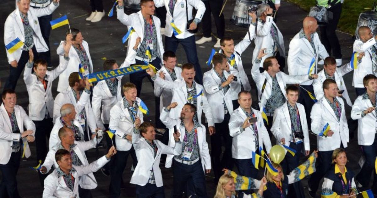 Вихід нашої збірної на олімпійському стадіоні в день відкриття Ігор-2012 / © НОК України