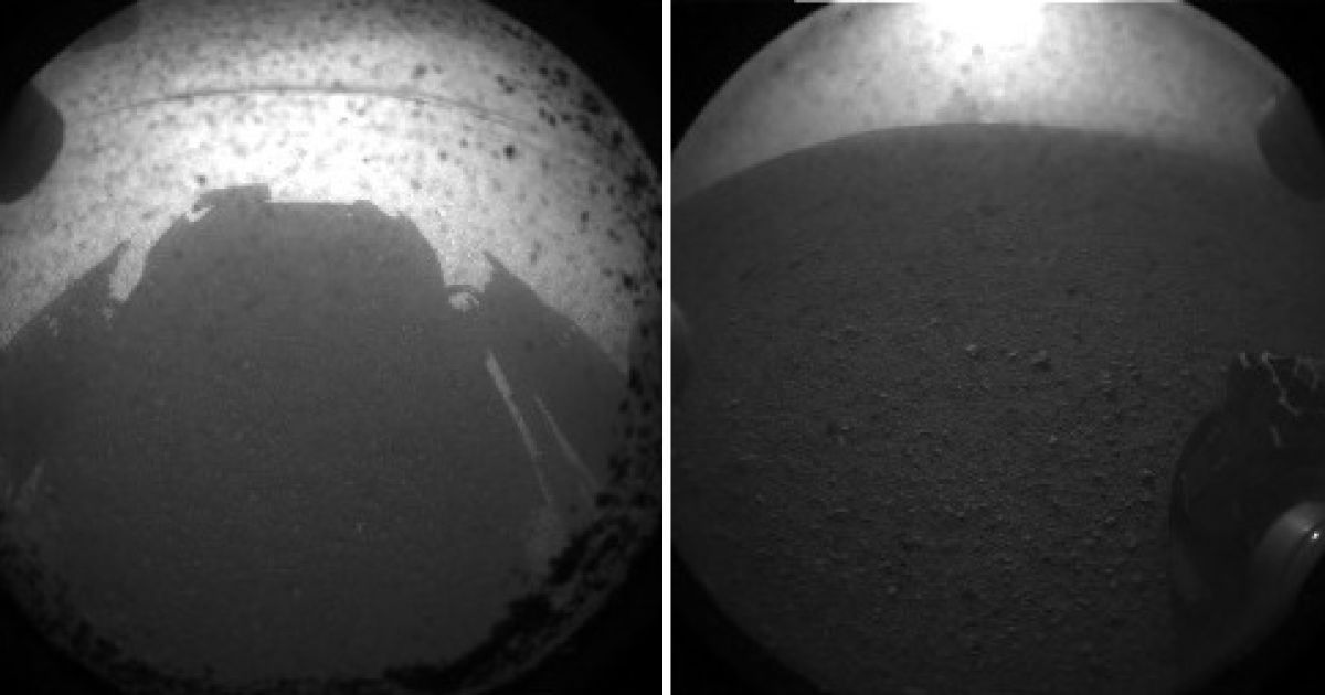 Перші знімки Curiosity, передані на Землю