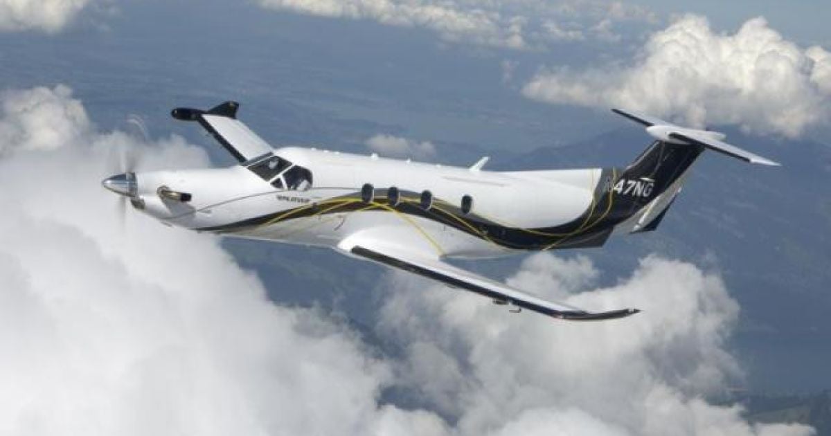 Pilatus PC-12 зазвичай використовується для регіональних перельотів