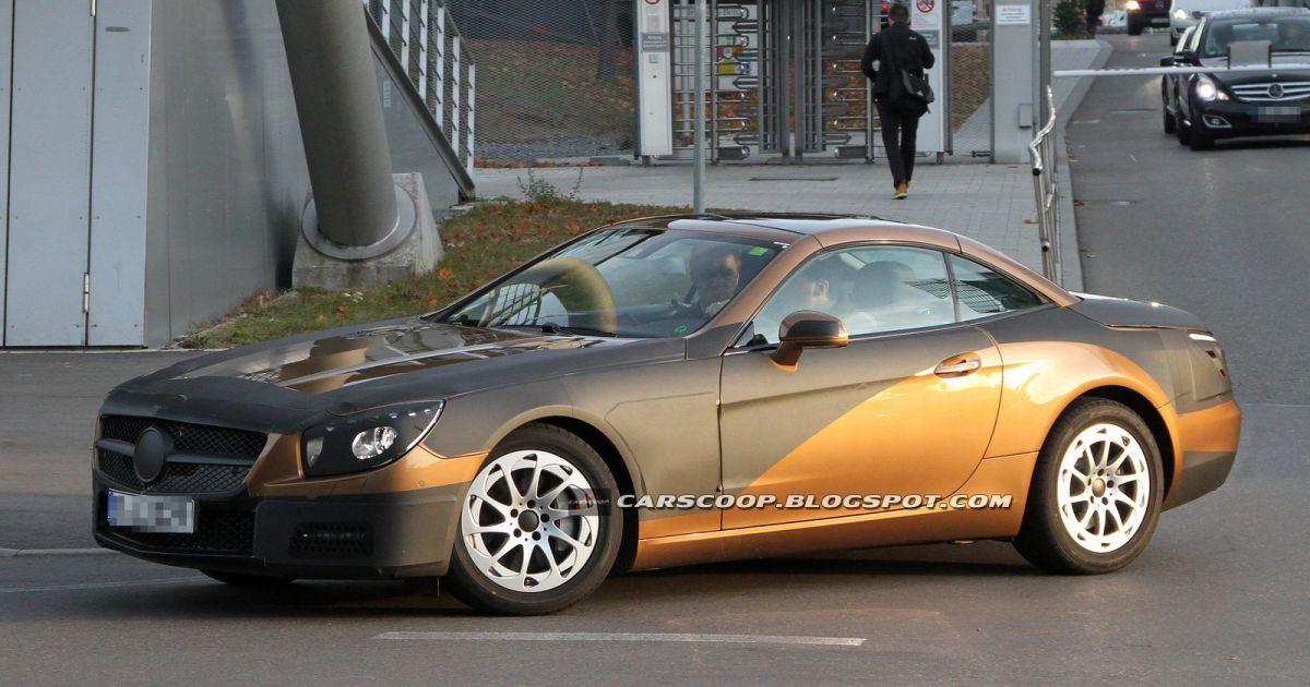 Журналисты увидели Mercedes SL нового поколения_3