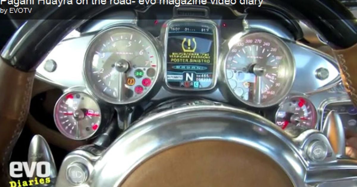 Горацио Пагани дал жару на своей Huayra