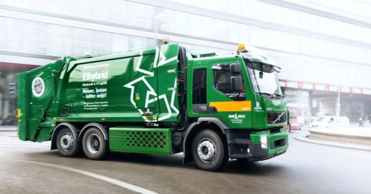 Volvo изготовили первый гибридный тягач