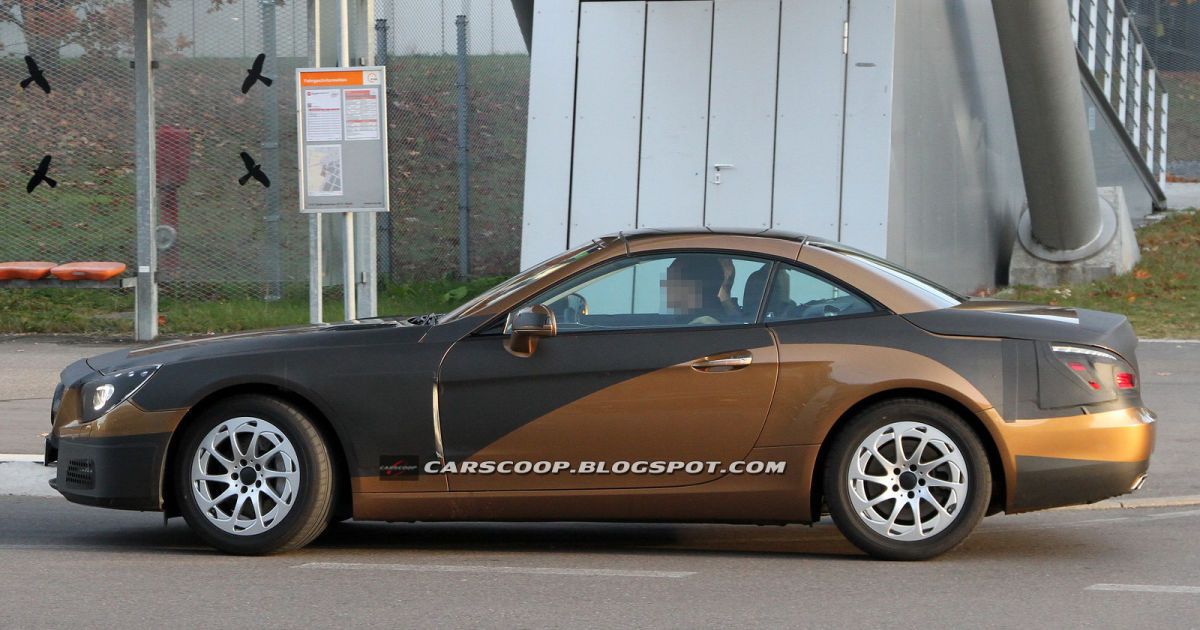 Журналисты увидели Mercedes SL нового поколения_5