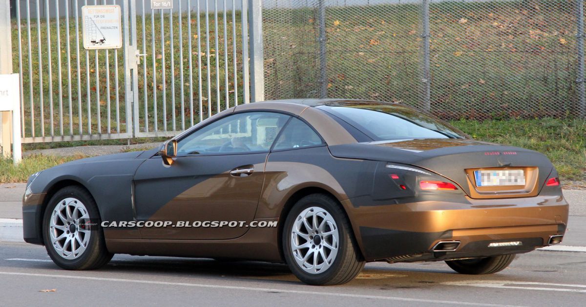 Журналисты увидели Mercedes SL нового поколения_4