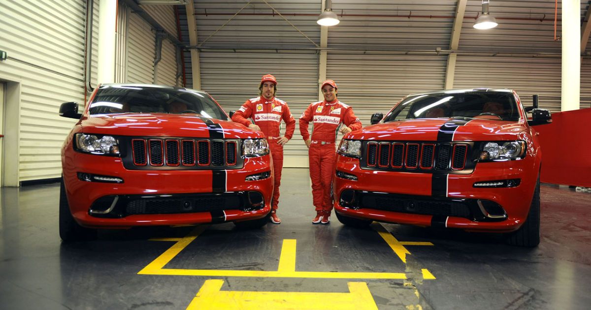 Ferrari подарила пилотам заряженные Grand Cherokee_3