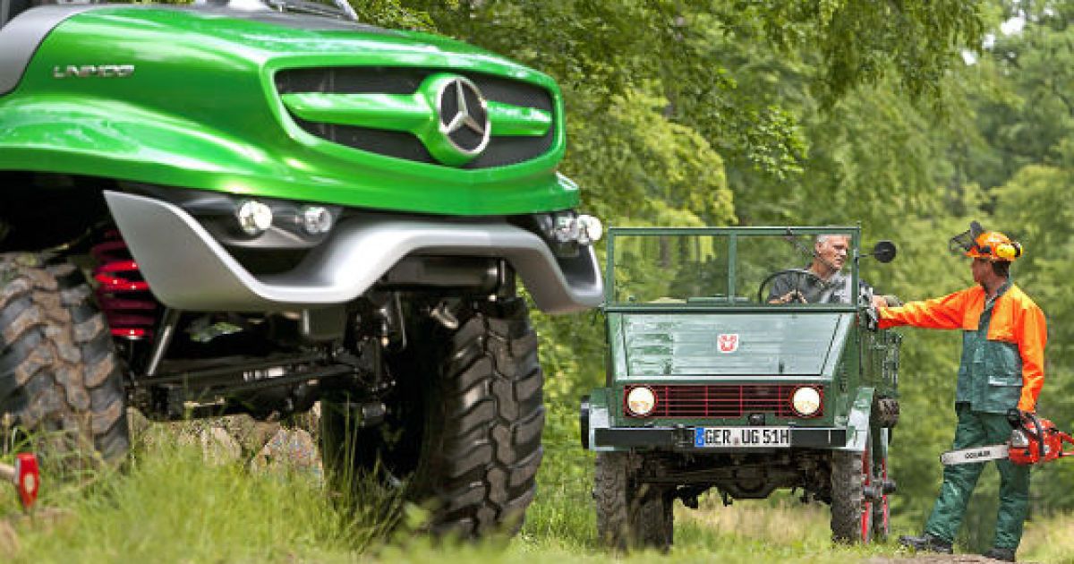 Mercedes изготовил юбилейный трактор_19