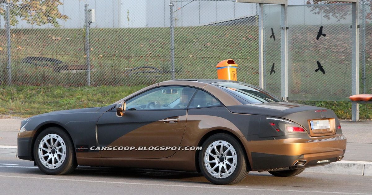 Журналисты увидели Mercedes SL нового поколения_6