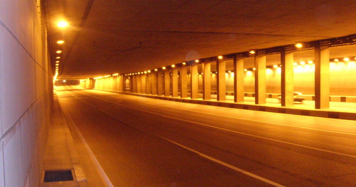 Лефортовский тоннель в Москве