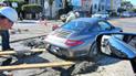 В США Porsche 911 застрял в мягком асфальте