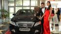 Новой Toyota Camry устроили прием на высшем уровне