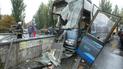 В Киеве автобус вылетел на остановку: пострадали 10 человек