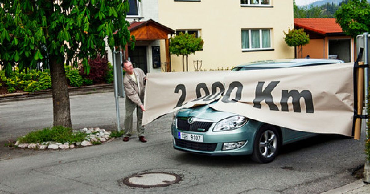 Skoda Fabia доехала на одном баке от Австрии до Дании и обратно