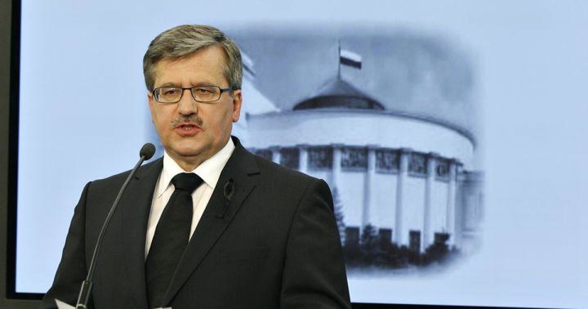 Коморовский встретился с Порошенко