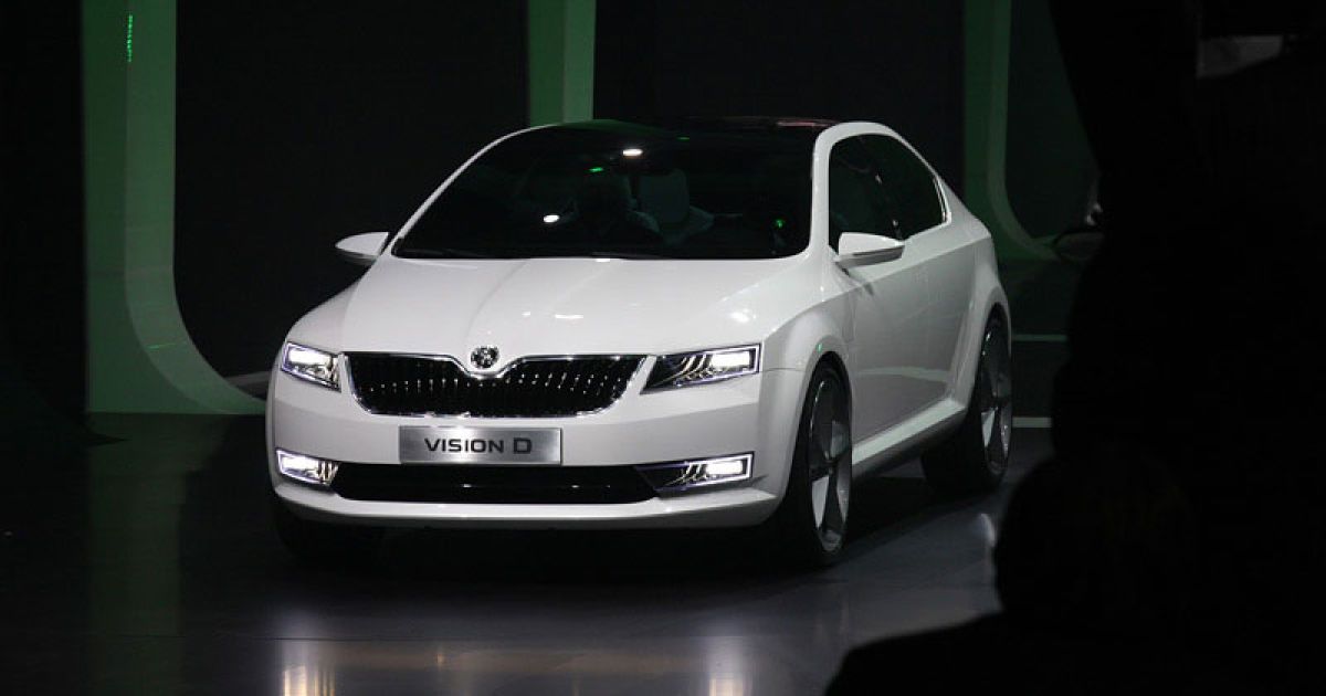Skoda представила в Женеве новый концепт и новое лого