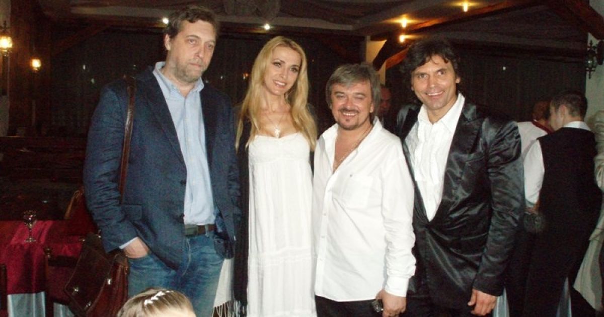 Михаил Грицкан с гостями вечера, Ольга Сумская с супругом