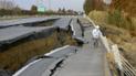 Дорога, разрушенная в результате землетрясения. Фото: Daily Mail