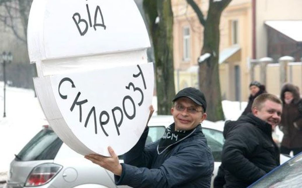 У Львові провели мітинг на знак протесту проти заяви Путіна про внесок українського народу в перемогу у Другій світовій війні. / © ZAXID.NET