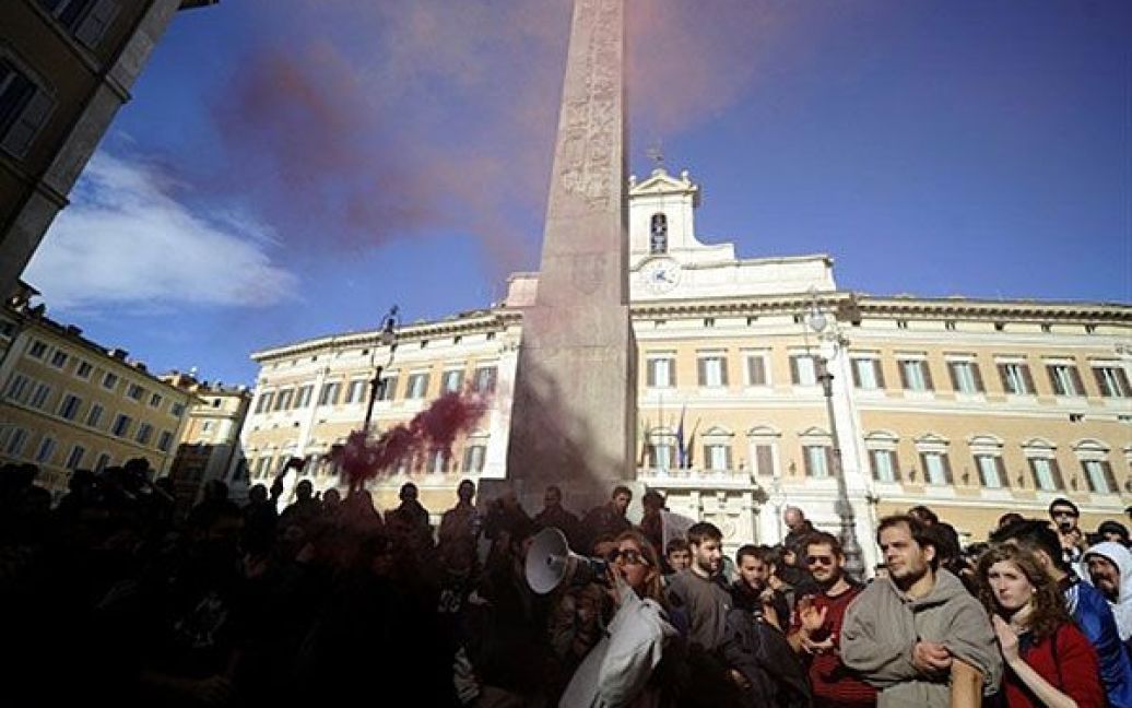 На Міжнародний день студента італійські студенти провели акції протесту проти реформування вузів і скорочення бюджету. / © AFP