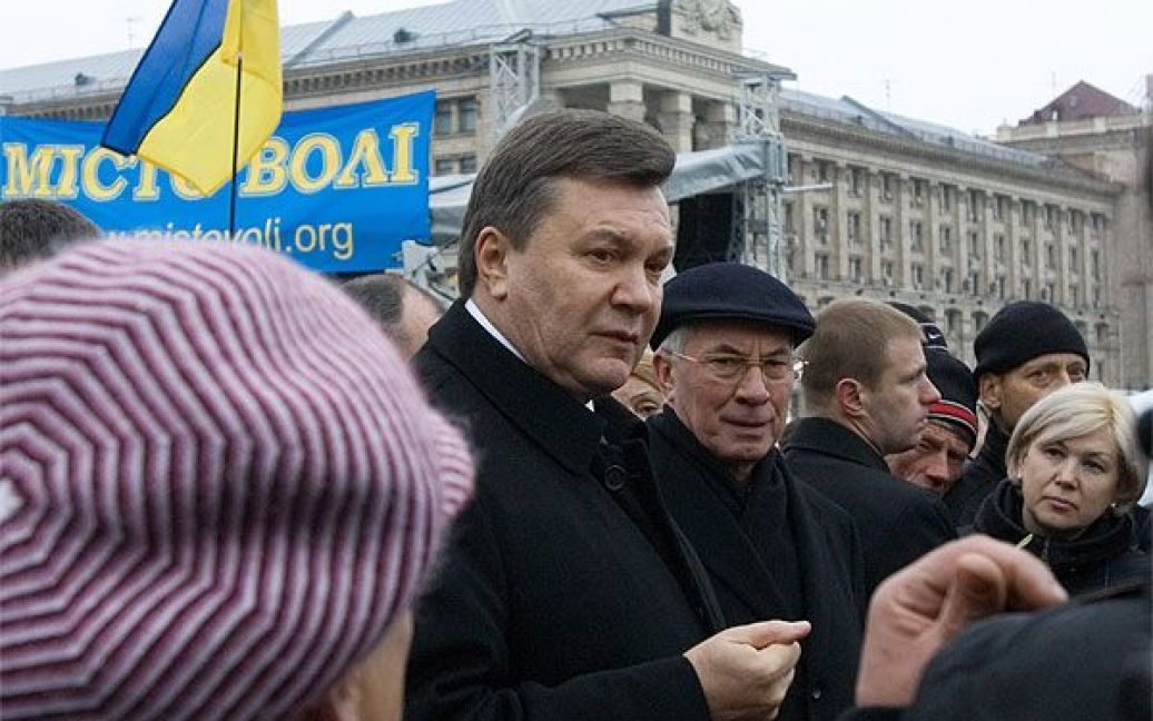 А Янукович допустив можливе ветування закону. / © President.gov.ua