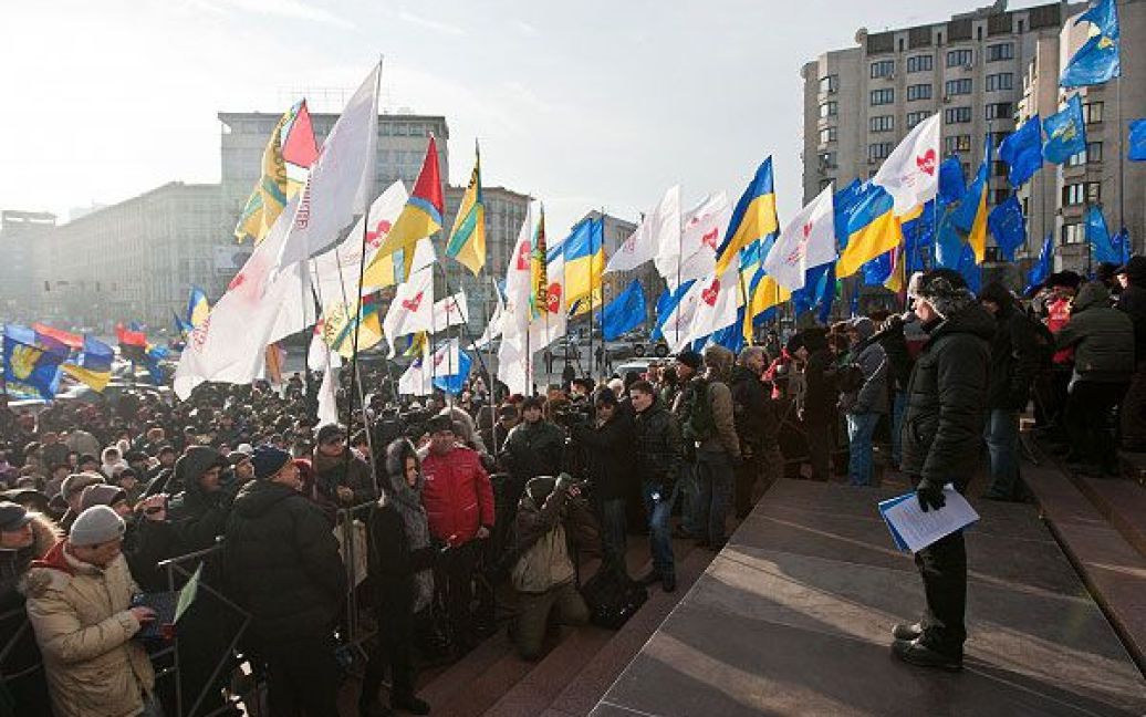 Учасники акції протесту мають намір у день Соборності України, 22 січня 2011 року, зібратися на Майдані Незалежності у Києві. / © Украинское Фото