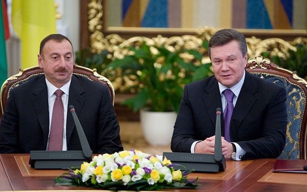 Президент України Віктор Янукович зустрівся з президентом Азербайджану Ільхамом Алієвим. / © President.gov.ua