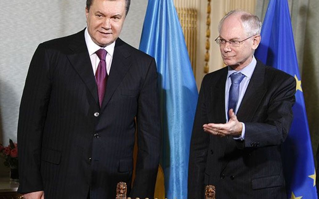 Президент України Віктор Янукович і президент Ради ЄС Херман ван Ромпей. / © President.gov.ua
