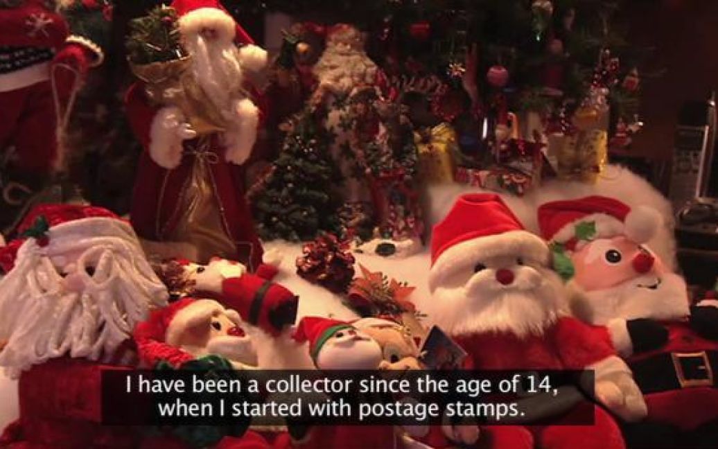 Колекція Санта-Клаусів Жан-Гі Лакерра. Кадр з відео / © 