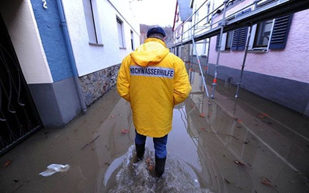 Найбільш складна ситуація зараз в Кобленці, на заході Німеччини, де Мозель впадає в Рейн. / © AFP