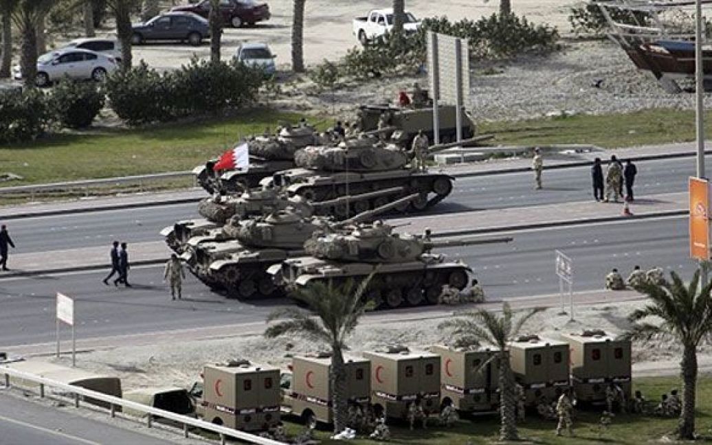Сили безпеки Бахрейну заблокували центр столиці королівства Манами. / © AFP