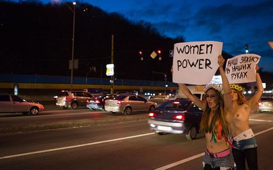 Жіночий рух FEMEN відзначив Міжнародний день боротьби із насильством над жінками. / © Жіночий рух FEMEN