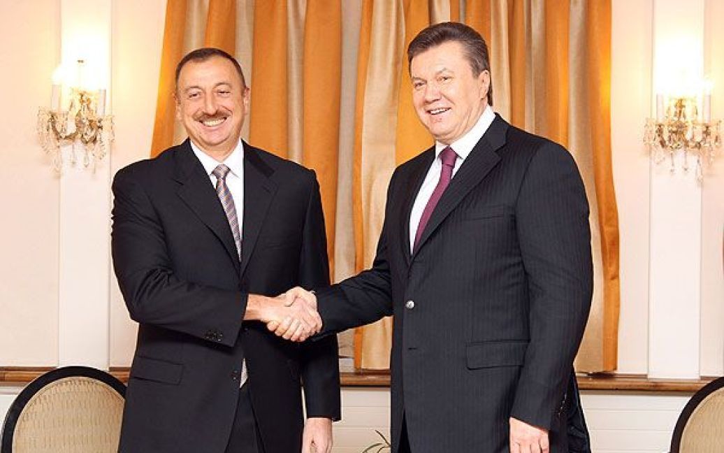 У Давосі президент України Віктор Янукович провів зустріч із президентом Азербайджану Ільхамом Алієвим. / © President.gov.ua