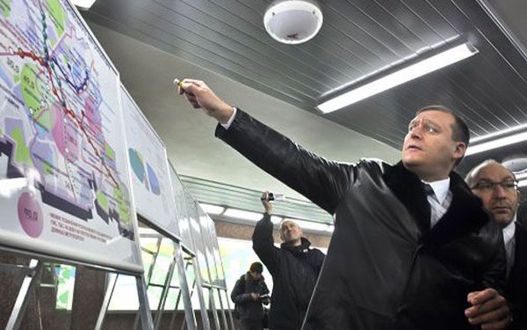 Михайло Добкін пообіцяв відкривати по новій станції метро у Харкові кожні 2 роки. / © УНІАН
