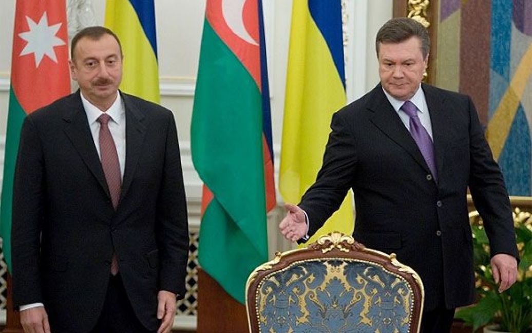 Президент Азербайджану Ільхам Алієв наголосив, що Азербайджан планує збільшувати об&rsquo;єми поставок нафти в Україну. / © President.gov.ua