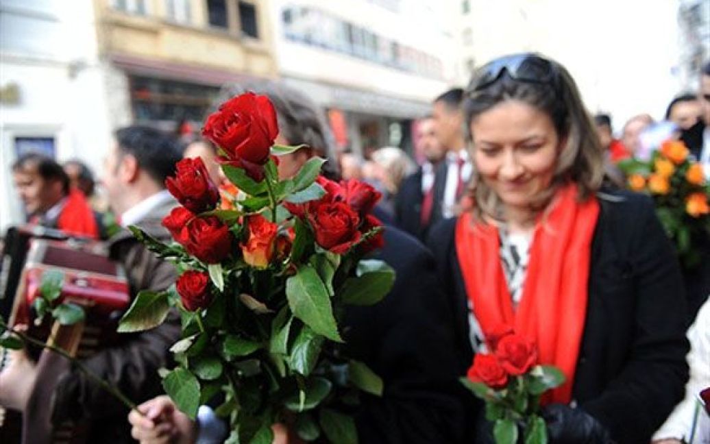 14 лютого закохані у всьому світі святкують День святого Валентина. / © AFP