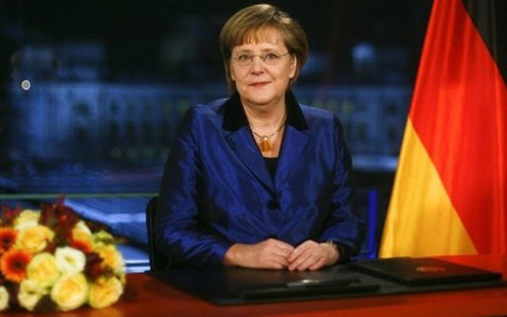 Німеччина. Федеральний канцлер Німеччина Ангела Меркель під час новорічного звернення. / © AFP