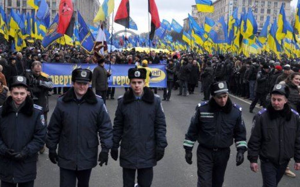 В Україні відзначили День Соборності, на згадку про об&#039;єднання лівобережної та правобережної України. / © УНІАН
