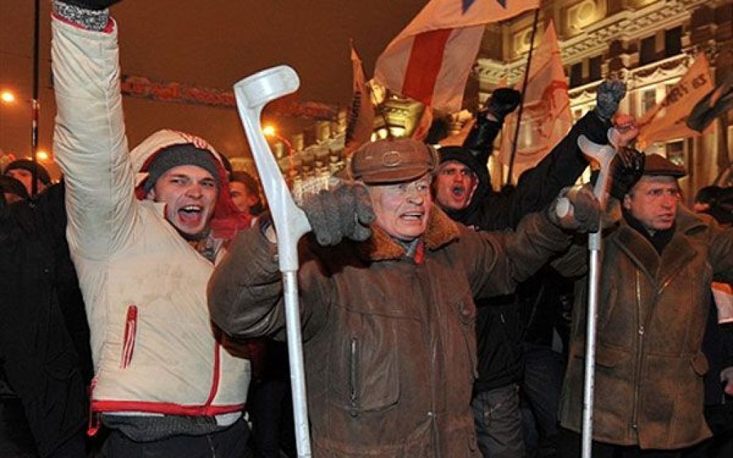Білоруська опозиція зібралася на несанкціонований мітинг у центрі Мінська. / © AFP